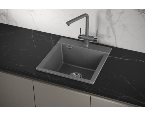 Кухонная мойка GRANULA (4701, ГРАФИТ)