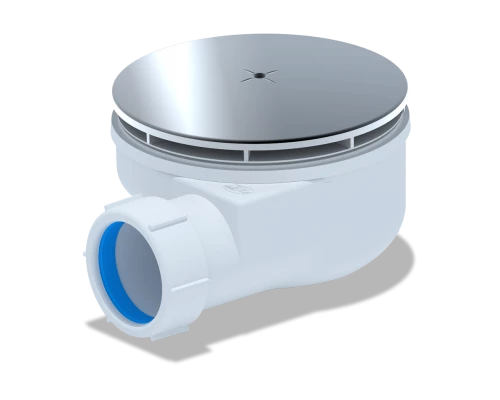 Сифон для душевого поддона  1 1/2**90, h 55 хром, ANI PLAST