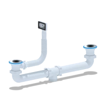 Набор для двойного сифонас переливом, ANI PLAST