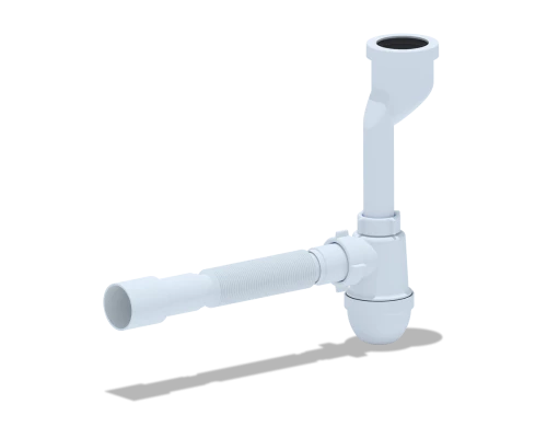 ANI  Сифон для писсуара с выходом 40 и с гибкой трубой 40х40/50 ANI PLAST