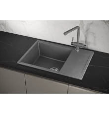 Кухонная мойка GRANULA (7003, ГРАФИТ)