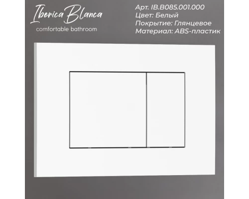 Комплект 2в1 IBERICA BLANCA инсталляция SILENCIO, кнопка смыва ESTI-S белый глянцевый (IB001.855)