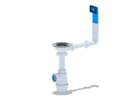 Сифон АНИ 3 1/2"*40с прямоуг.верт.корпусом, ANI PLAST