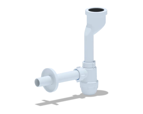 Сифон для писсуара  c выходом на 32 и прямой трубой, ANI PLAST