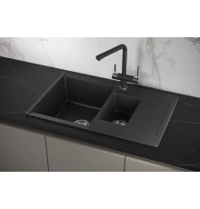 Кухонная мойка GRANULA (7808, ЧЕРНЫЙ)