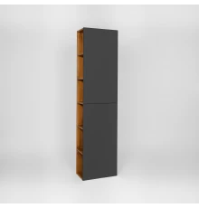 Шкаф-пенал VIANT БОСТОН 40 подвесной графит/дуб вотан (VBOS400G-PENP)