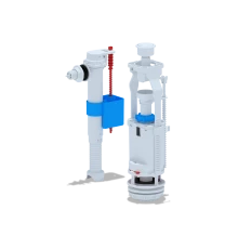 Набор с бок.подводкой 1/2 пластик кнопка белая, ANI PLAST
