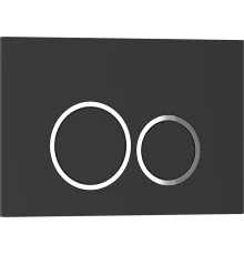 Кнопка смыва IBERICA BLANCA ESTI-O ABS-пластик, черный матовый (IB.B082.002.000)