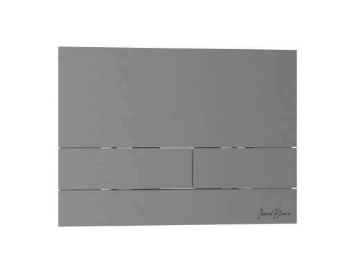 Комплект 3в1 IBERICA BLANCA инсталляция SILENCIO, унитаз BILBAO ALTO белый, кнопка смыва INOX-S вороненая сталь (IB001.BLA.234.1602)