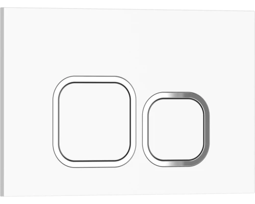 Комплект 2в1 IBERICA BLANCA инсталляция SILENCIO, кнопка смыва ESTI-Q белый глянцевый (IB001.831)