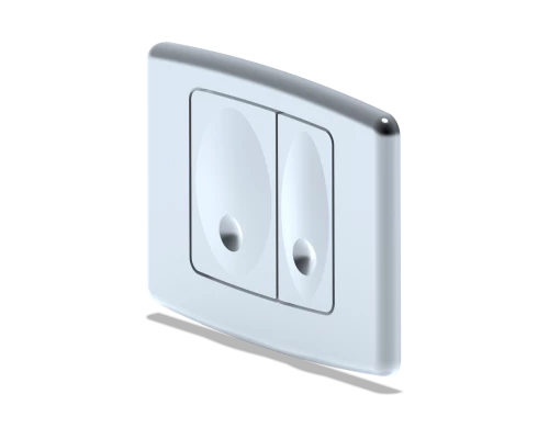 Клавиша для системы скрытойустановки унитаза матов.хром., ANI PLAST