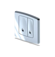 Клавиша для системы скрытой установки унитаза глянц. хром, овал, ANI PLAST