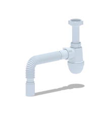 Сифон Ани 1 1/2"* 40без выпуска  с г/тр.40х40, ANI PLAST