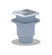 Трап верт.вып.110 рег.реш15х15 нерж.c сухим гидрозатвором,ANI PLAST