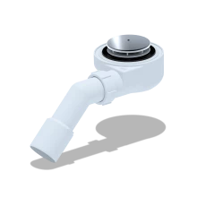 Сифон для душевого поддона  1 1/2**50, h 55 хромс пер. тр.45 40*50, ANI PLAST