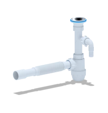 Cифон Ани 1 1/4*32 "Юнг" c отв. для ст/маш.с г/т 32*32/40, ANI PLAST