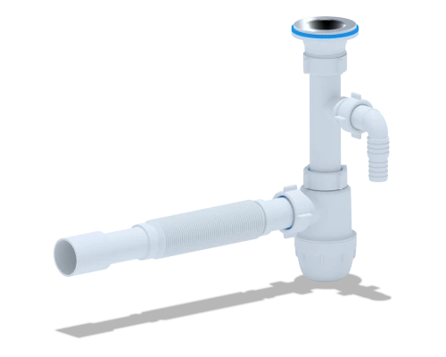 Cифон Ани 1 1/4*32 "Юнг" c отв. для ст/маш.с г/т 32*32/40, ANI PLAST