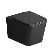 Унитаз подвесной IBERICA BLANCA TOLEDO MINI Tornado черный матовый (IB.TLM.234.2B2)