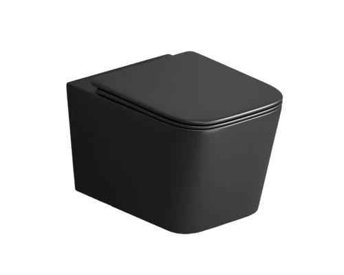 Унитаз подвесной IBERICA BLANCA TOLEDO MINI Tornado черный матовый (IB.TLM.234.2B2)