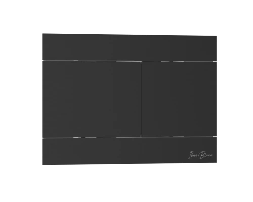 Комплект 3в1 IBERICA BLANCA инсталляция SILENCIO MINI, унитаз BURGOS ALTO белый, кнопка смыва INOX-R черный матовый (IB.001M.BRA.231.1504)