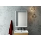 Зеркало-шкаф Mirror Box black Led 600х800