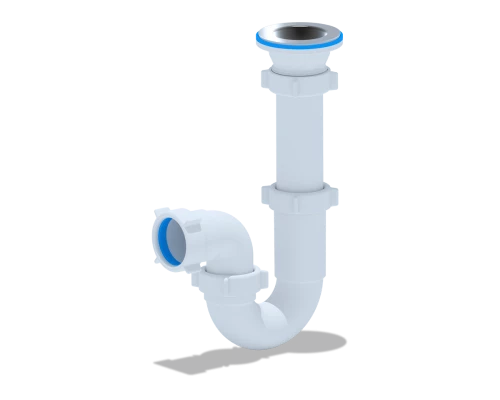 Сифон Ани 1 1/2"*40 прямоточный, ANI PLAST