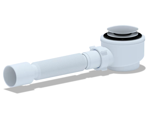 Сиф. для душ. под.1 1/2**50/60 с г/т 375 хром, клик-клак, грибок сетка, ANI PLAST