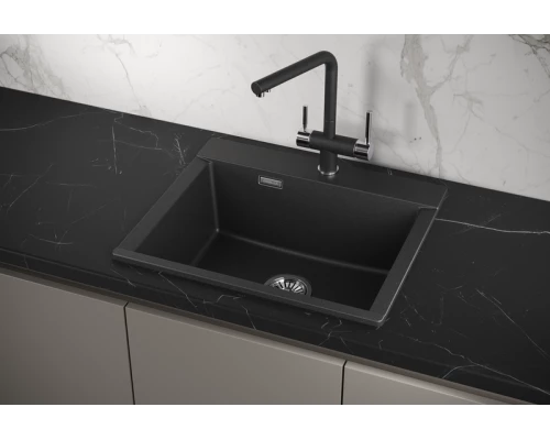Кухонная мойка GRANULA (5804, ЧЕРНЫЙ)