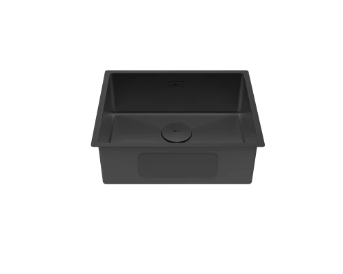 Кухонная мойка Lemark OLANGA 540 прямоугольная из нержавеющей стали цвет Черный матовый