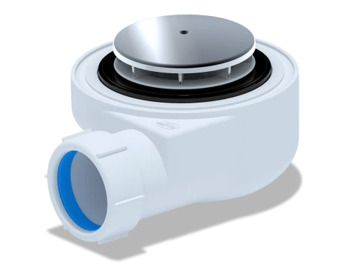 Сифон для душевого поддона  1 1/2**50, h 55 хром, ANI PLAST