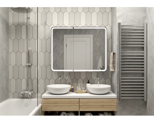 Зеркало-шкаф Elliott LED 1000х800 с датчиком движения, розеткой