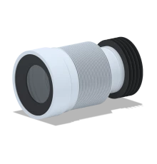 Удлинитель гибкий для унитаза 110мм. (длина мин-231мм., макс-500мм.), ANI PLAST