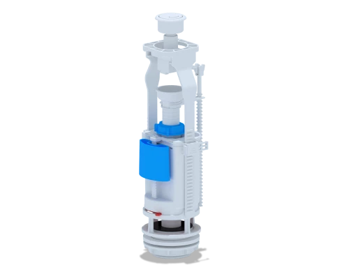 Арматура сливная с двойной белой кнопкой, ANI PLAST