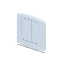 Клавиша для  системы скрытойустановки унитаза белая, ANI PLAST