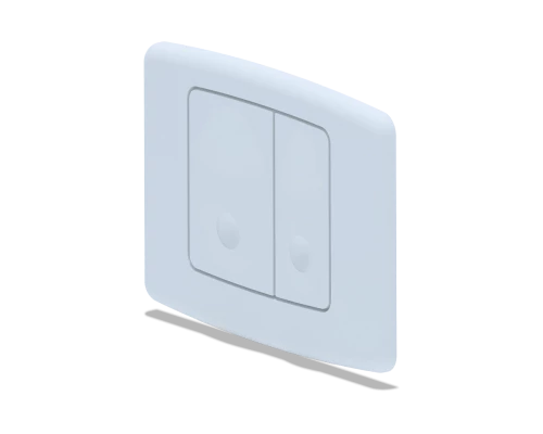 Клавиша для  системы скрытойустановки унитаза белая, ANI PLAST