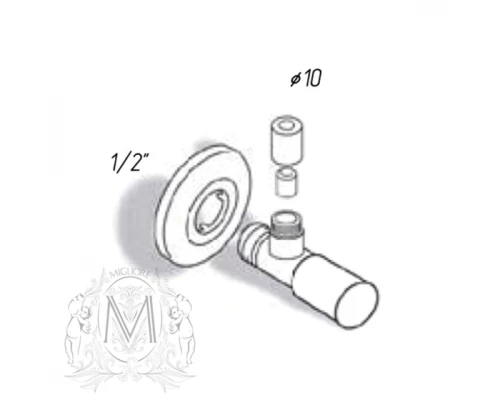 Угловой кран Migliore Minimal 17994 хром