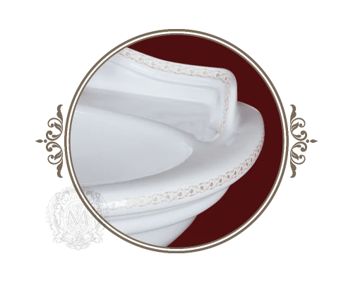 Раковина MIgliore Milady 22826 с декором Vintage 52 см