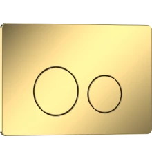 Кнопка смыва IBERICA BLANCA INOX-O нержавеющая сталь, золото глянцевое (IB.B081.006.002)