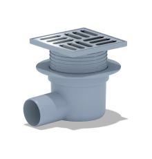 Трап гориз.вып.50 регул. с реш. 12x12 металл. сухой, ANI PLAST