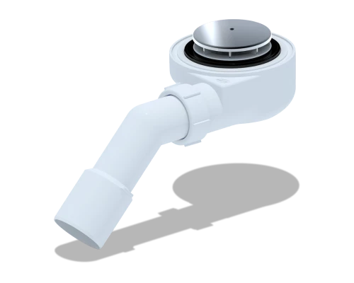 Сифон для душевого поддона  1 1/2**50, h 55 хромс пер. тр.45 40*50, ANI PLAST