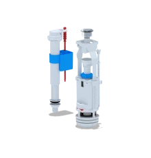 Набор с нижней подводкой 1/2пластик кнопка хром, ANI PLAST