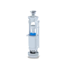 Арматура спускная эконом металлизированная кнопка, ANI PLAST