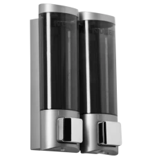 Двойной дозатор для мыла нажимной.Nofer 03032.T