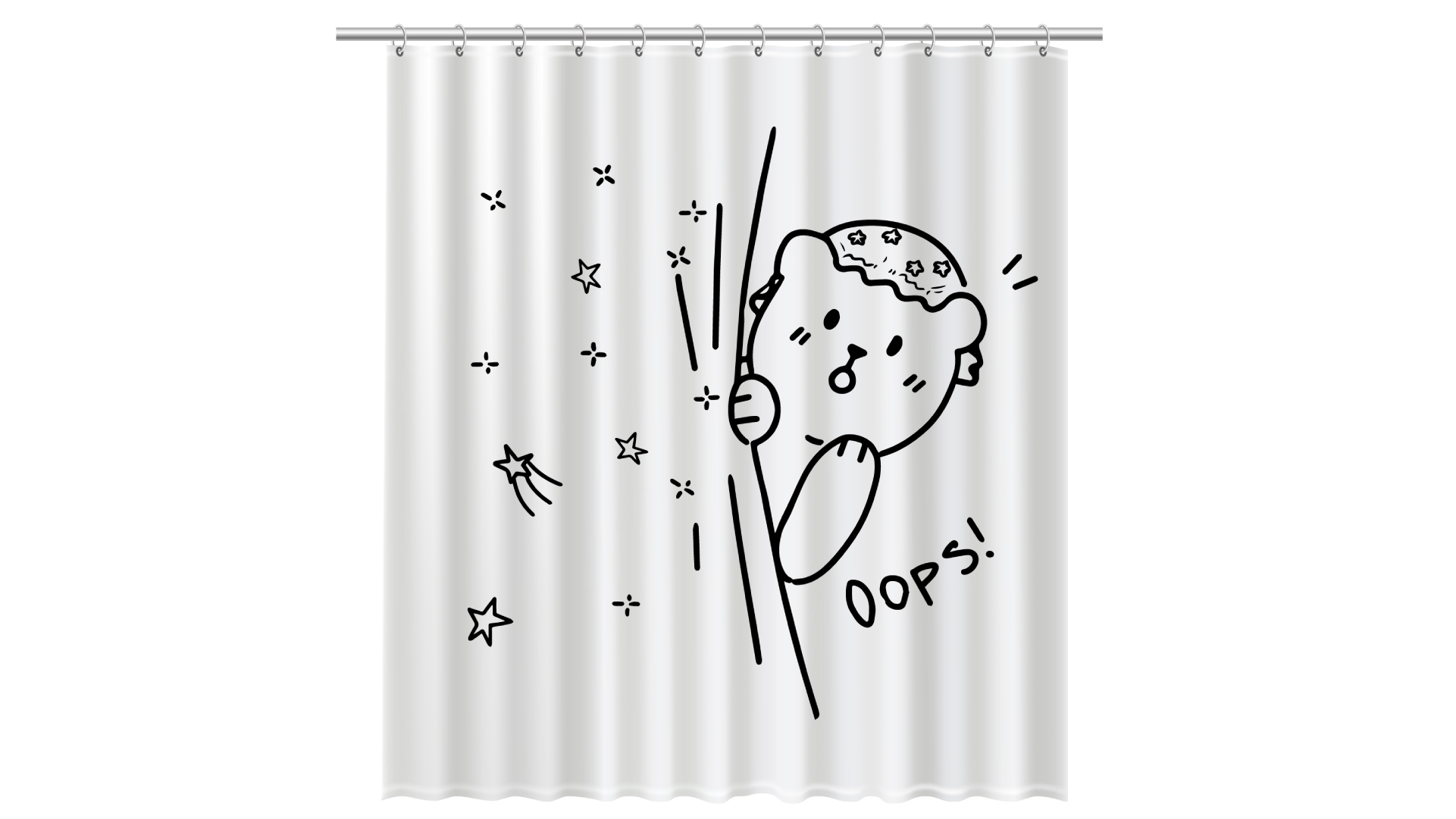 Шторка для ванной Fixsen Teddy Oops FX-2505