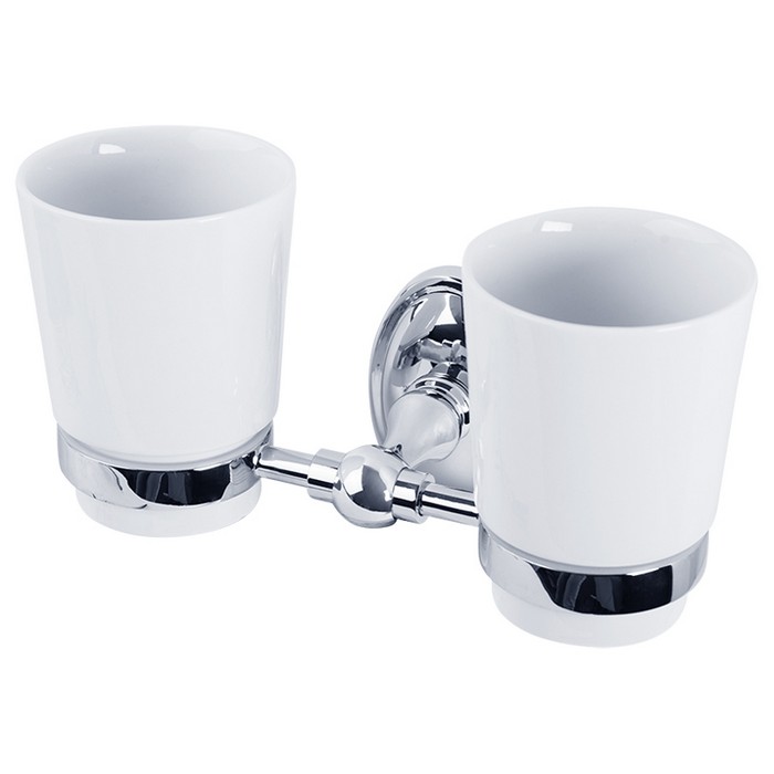 Стакан двойной настенный Veragio Bonjour, хром VR.BNR-7842.CR